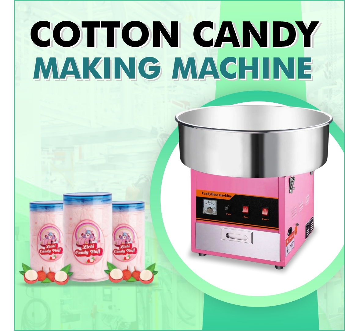 Stainless Steel Cotton Candy Machine – Durable & Commercial Grade Candy Floss Maker